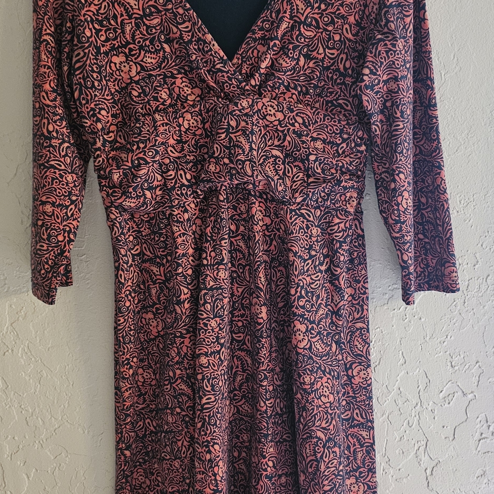 Patagonia Pink and Black Floral Dress